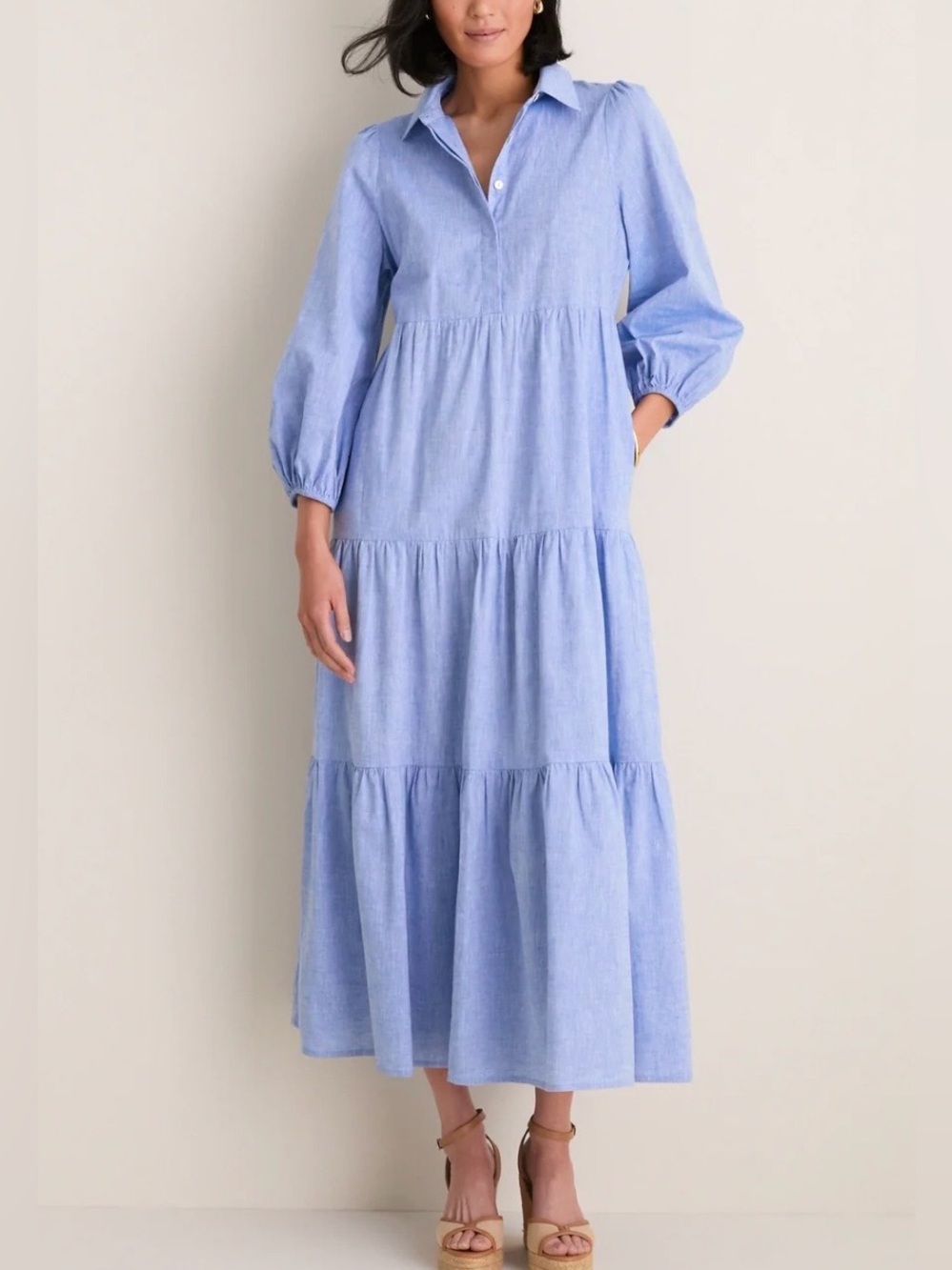 Tuckernuck Chambray Mabel Maxi Dress